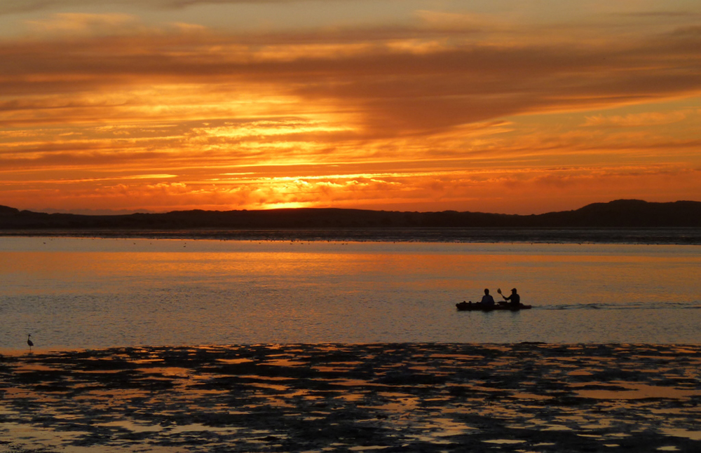 Kayak at Sunset, Morro Bay 1Oct11