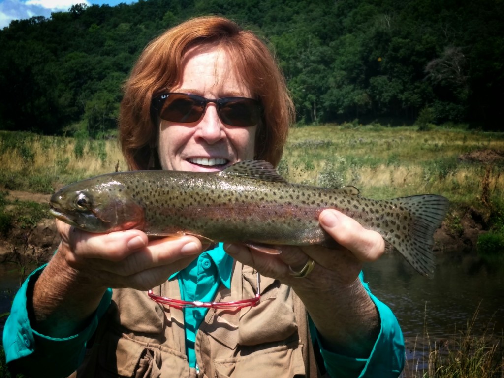 Charlotte with Trout