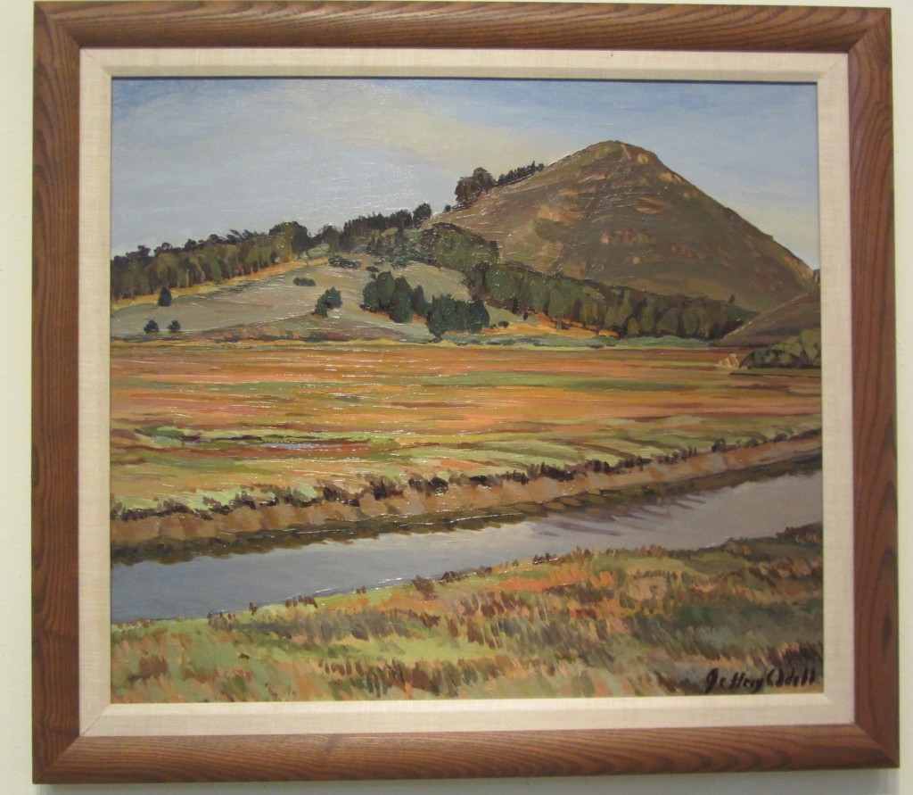 "Salt Marsh," an oil painting by Jeff Odell on display at the San Luis Obispo Museum of Art