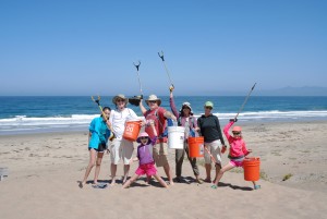 37 volunteers picked up 90 pounds of trash. Families and friends came together to get the job done!