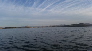 Here’s a view from Karissa’s boat as she did a Dawn Patrol survey of the back bay.