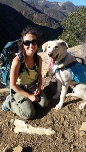 Our Monitoring Coordinator, Karissa, enjoys backpacking with her dog, Willow.