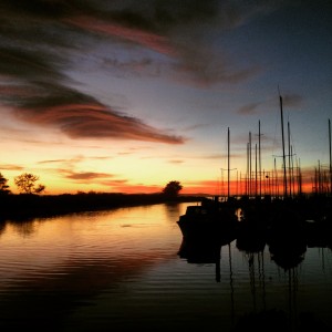 Sunset at the Marina by Roné Prinz