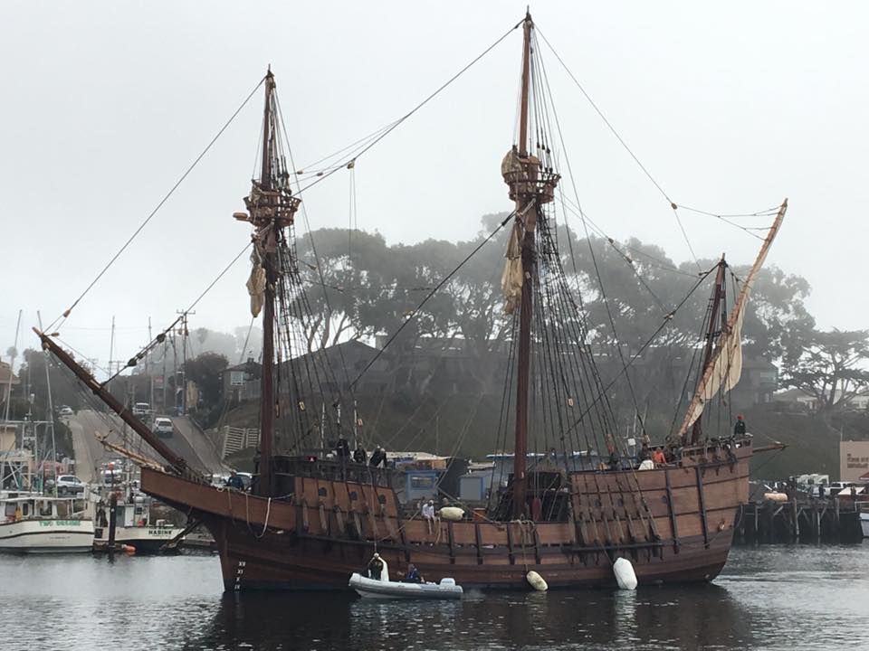 The San Salvador docks in Morro Bay. Photograph by U.S. Coastguard Station Morro Bay. Part of Morro Bay History