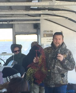 An abandoned crab pot got caught on our boat’s propeller while we were touring a bayou off of Barataria Bay. A recent outreach project removed thousands of these crab pots from the waters, helping to alleviate the problem of ghost fishing where an abandoned trap continues to collect crabs, fish, and other wildlife that cannot free themselves.