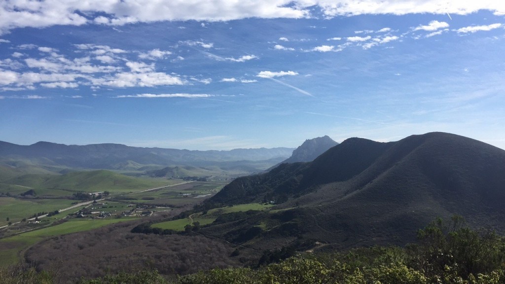 Our hills have turned nice and green. 