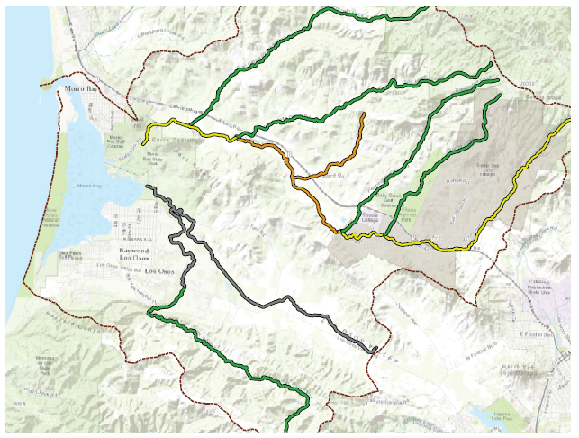 Creek health map