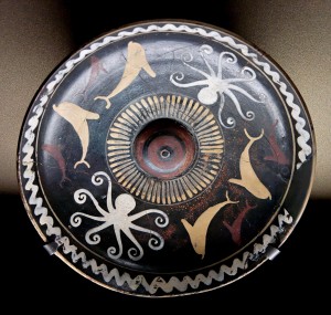 This bowl used to hold liquid offerings to the gods was created around 500 BCE in Eritrea.