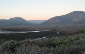 This is the back bay from the same vantage point at low tide.