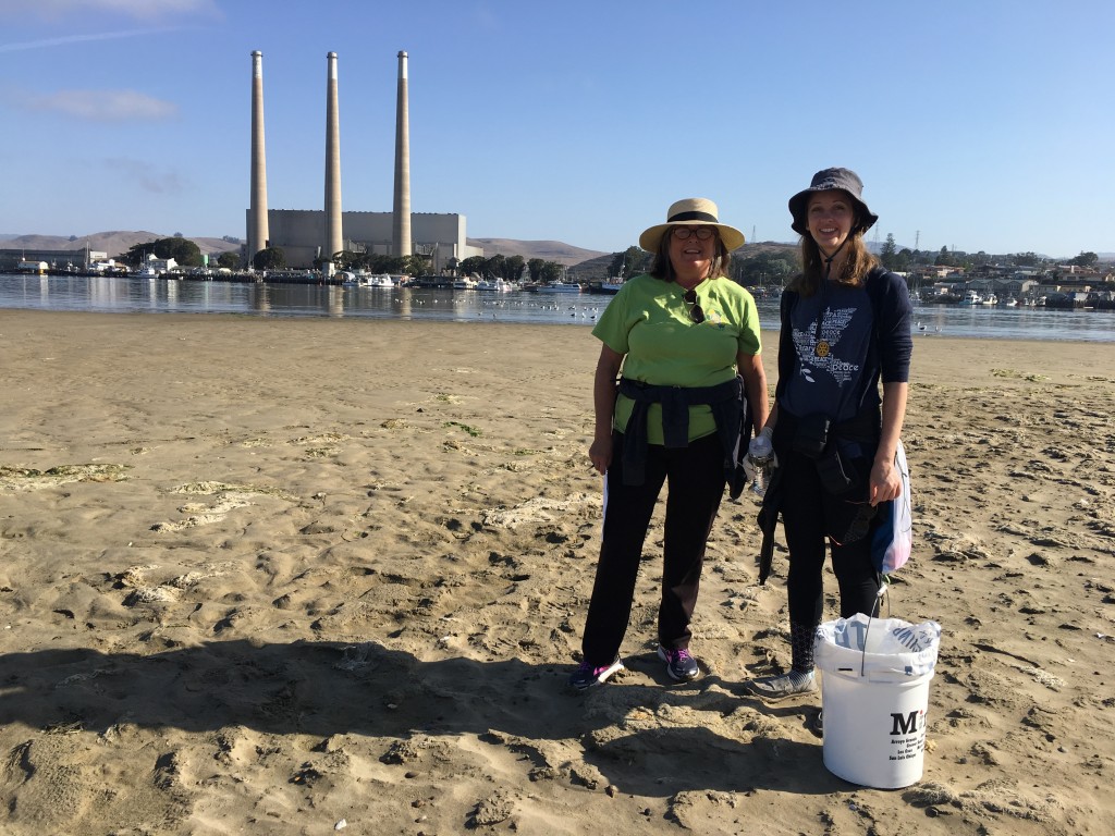 Mary and Jessica of Morro Bay's Evening Rotary Club were happy to pitch in a hand.