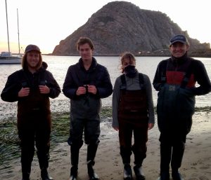 These three volunteers, as well as Field Technician, Matt, came out on a rather chilly, windy Sunday evening to help us complete our monitoring.