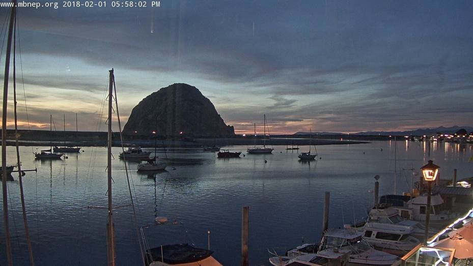 This is the first picture the Morro Bay Cam captured. 