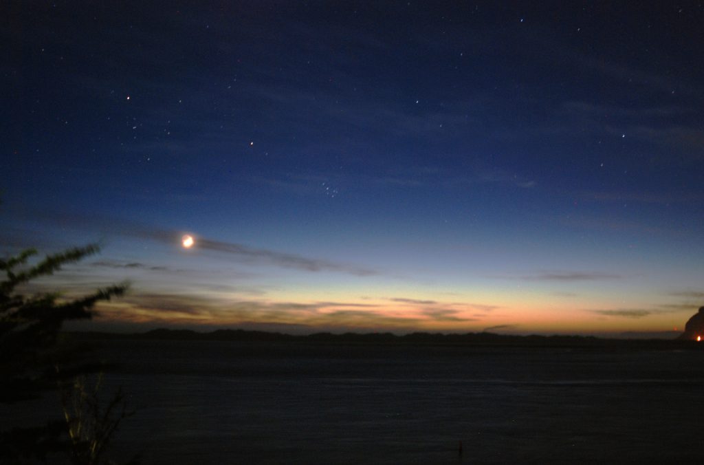 Experiencing sunset and nightfall over Morro Bay can be a magical experience.