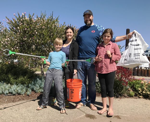 A fun family competition lead to this group of dedicated volunteers picking up 664 cigarette butts. Wow!