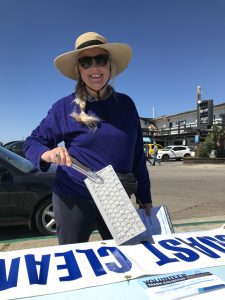 Volunteer Kay and her son participate in Coastal Cleanup Day every year. They focused on Tidelands Park and found this keyless keyboard, a plastic dog bone, and other strange items. Thank you!