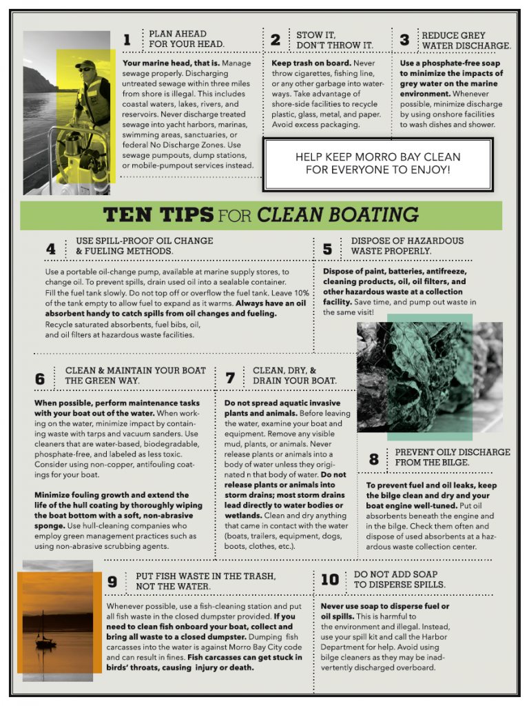Clean boating tips
