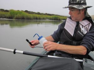 Bay Dissolved oxygen reading takien by volunteer
