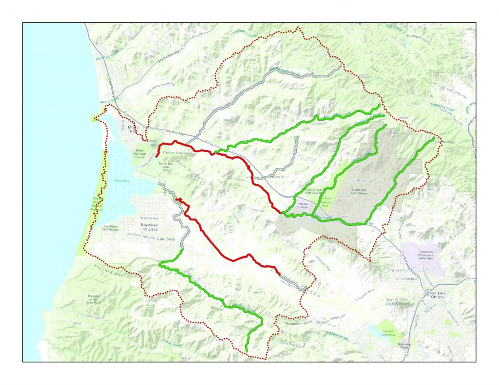 Nitrate status map, morro bay national estuary program