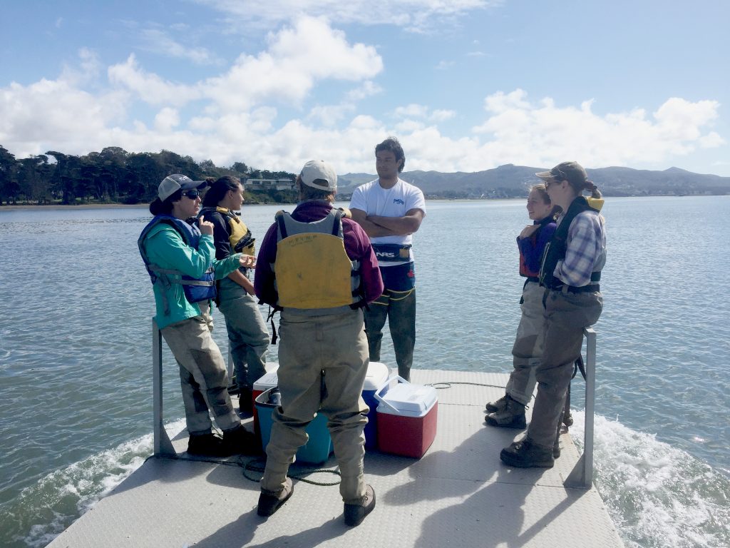 Thank you to George Trevelyan with the Grassy Bar Oyster Co. for providing boat rides to our restoration sites this spring.