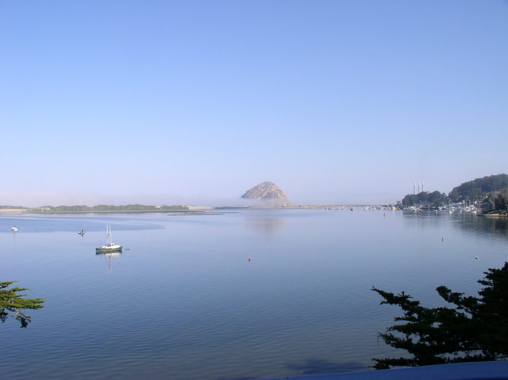 Morro Rock Fog View from Los Osos