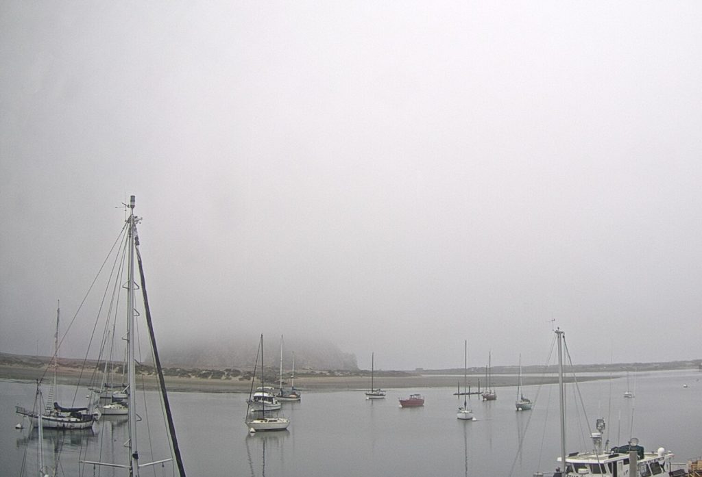 Morro Rock Behind Fog