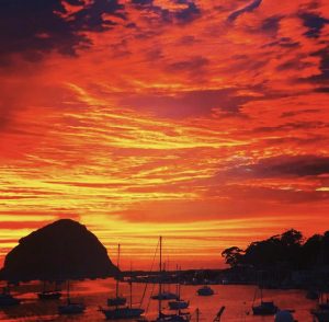 Sunset over Morro Bay