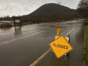 This photograph from February of 2021 shows South Bay Boulevard flooded from heavy rains.