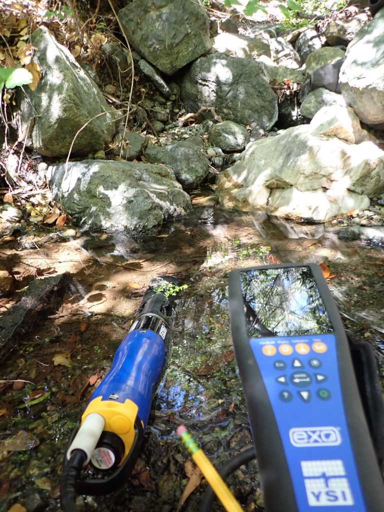 EXO3 sonde in use at a creek site